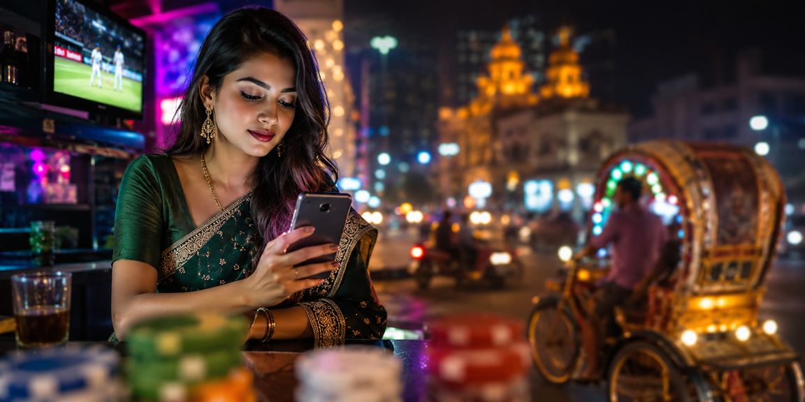 ঢাকার রাতের বাজারে ক্রিকেট বেটিং করছেন একজন ব্যবহারকারী